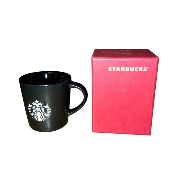 2015 Starbucks Demi Mug Black Matte Used 3 oz Espresso - Picture 5 of 13